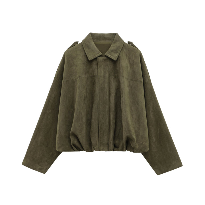 Women’s Suede Bomber Jacket