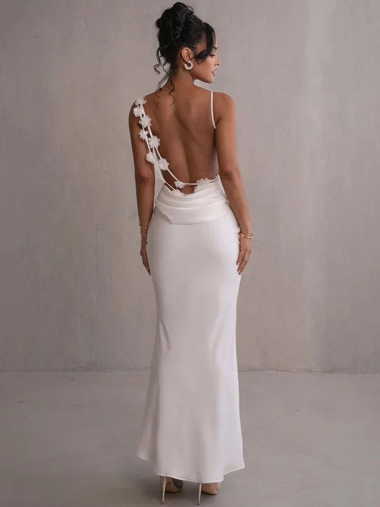 Madelyn – Backless Floral Maxi Dress