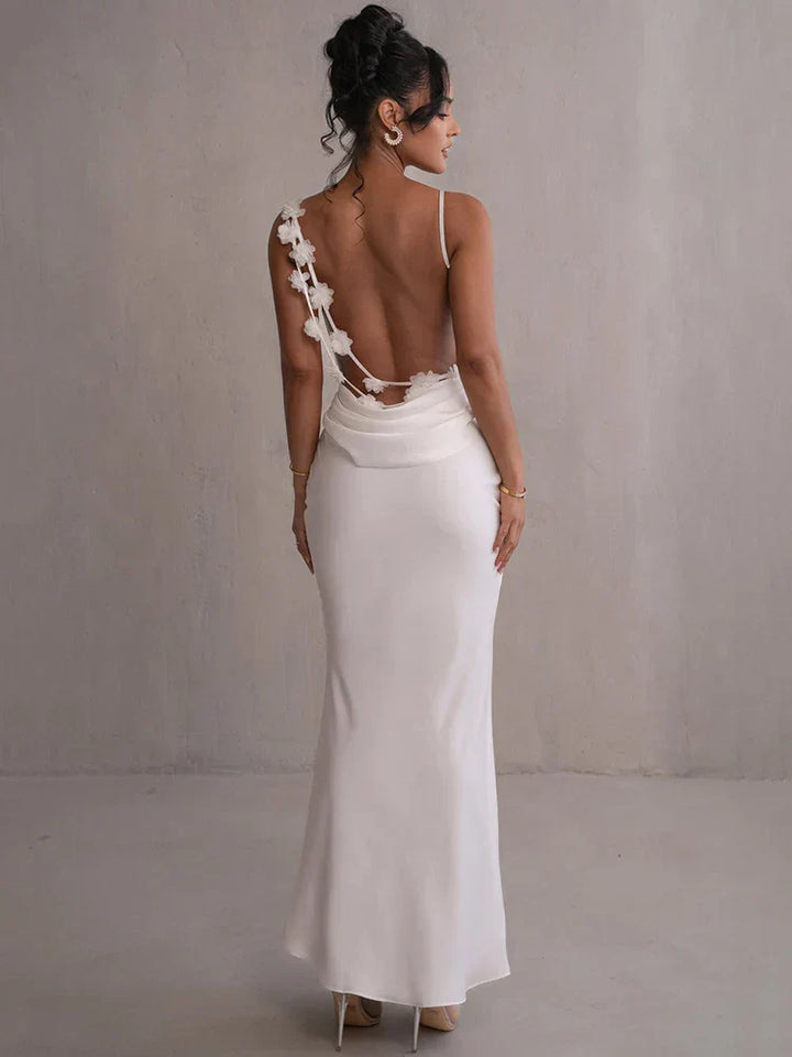 Madelyn – Backless Floral Maxi Dress