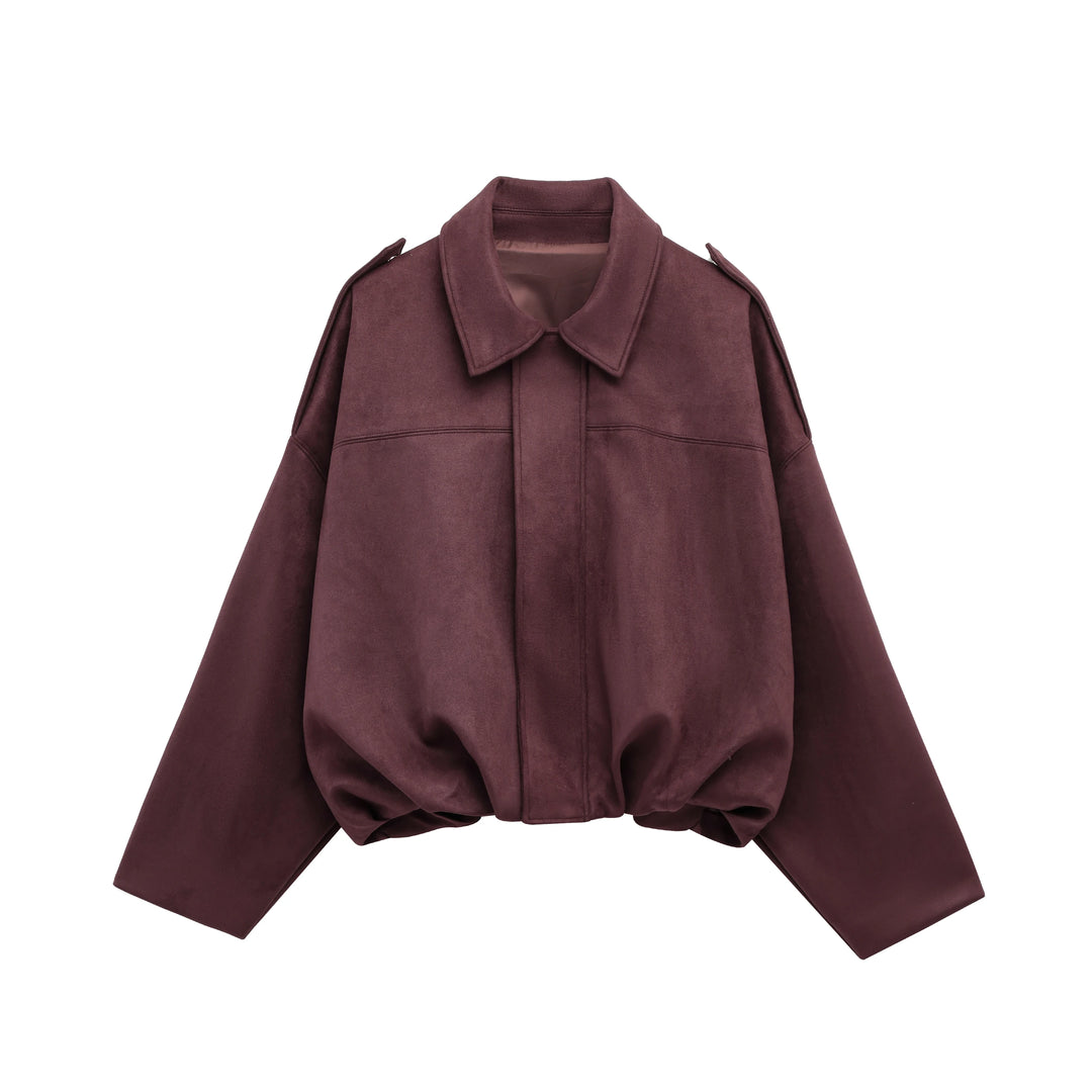 Women’s Suede Bomber Jacket