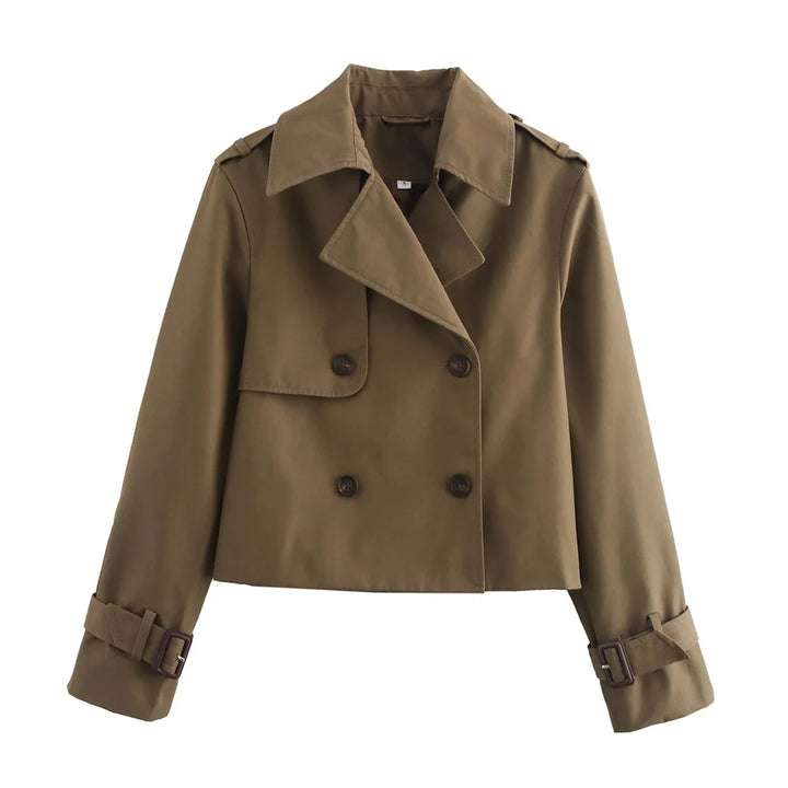 Women’s Vintage Cropped Trench Jacket