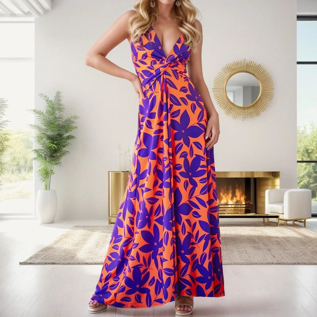 Hailey — Tropical Wrap Maxi
