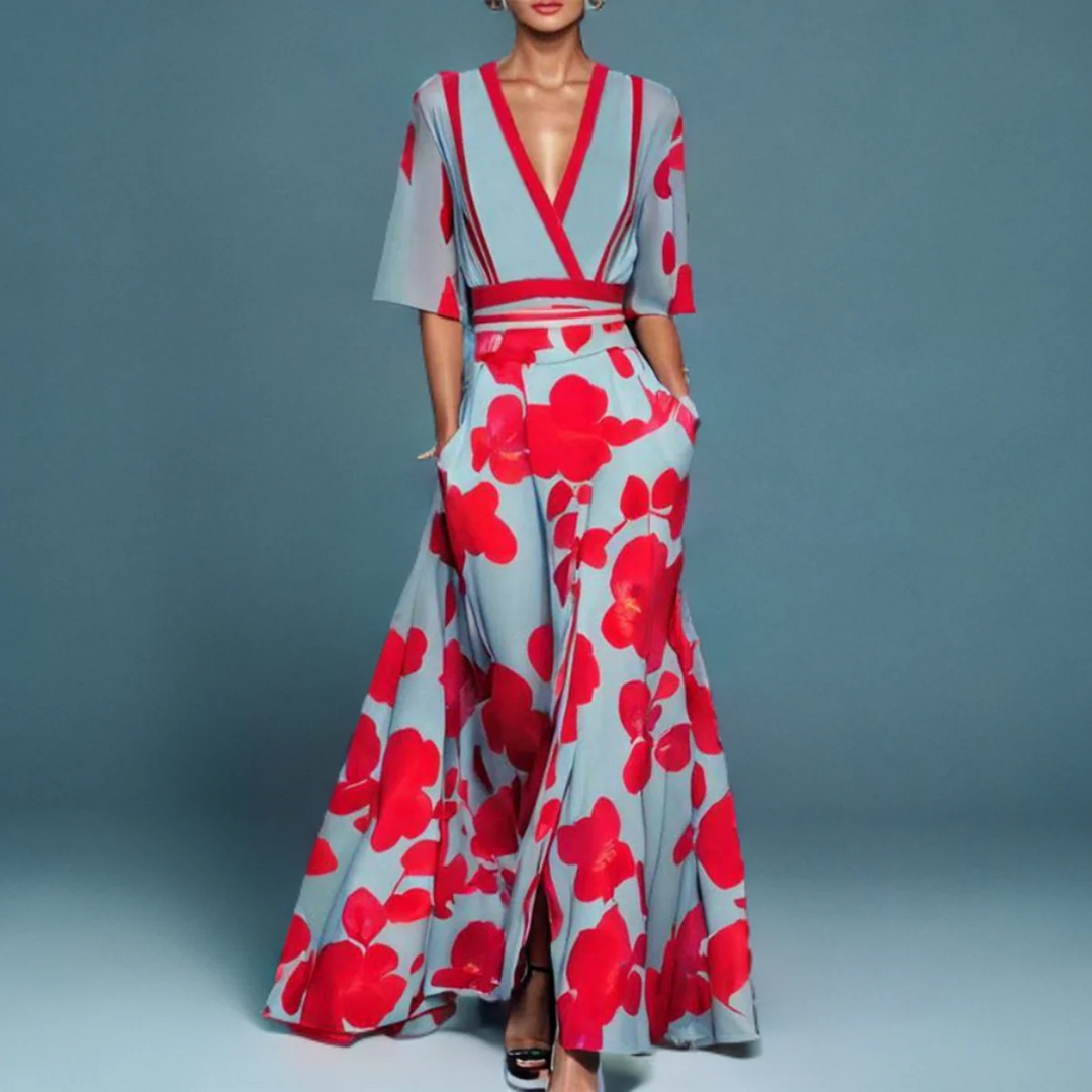 Amara – Elegant Timeless Floral Dress