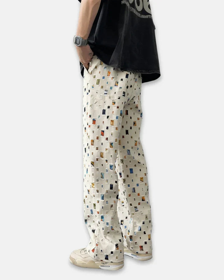 Rowan - Plaid Ripped Trousers