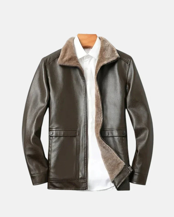 Wilder - Fur PU Leather Jacket