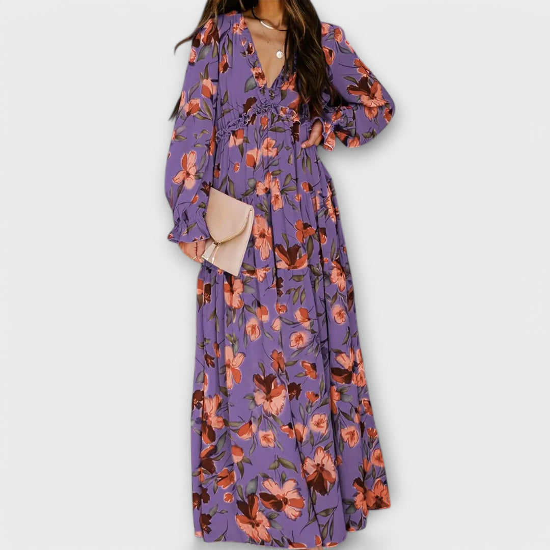 Azura – Elegant Floral Maxi Dress