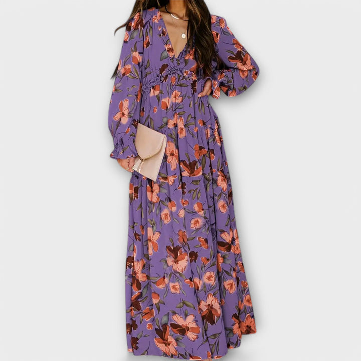 Azura – Elegant Floral Maxi Dress