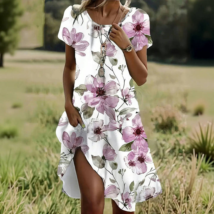Relaxed Dress With Floral Pattern