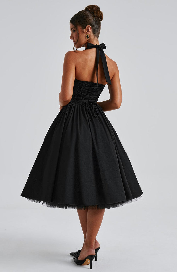 Cressida – Midi Dress with Natural Elegance