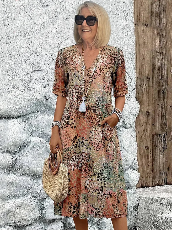 Florencia - Colorful Midi Dress