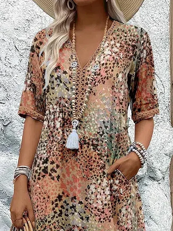 Zoe® | Bold Floral Print Dress