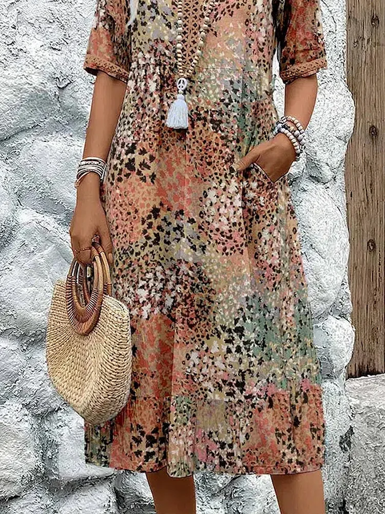 Zoe® | Bold Floral Print Dress