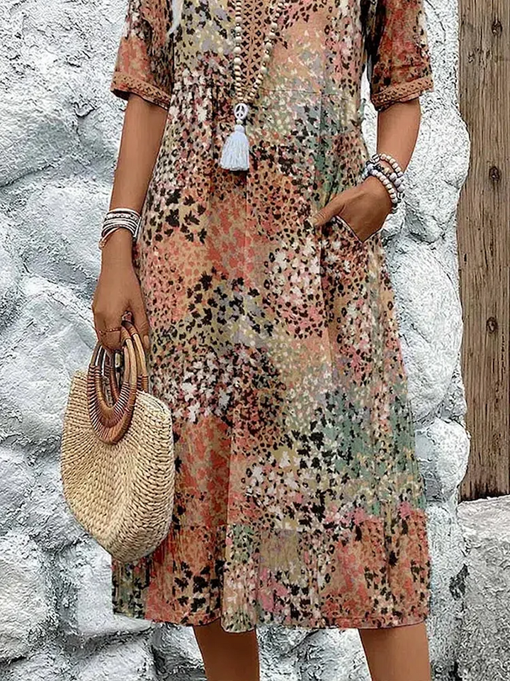 Zoe® | Bold Floral Print Dress