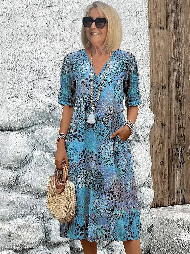 Zoe® | Bold Floral Print Dress