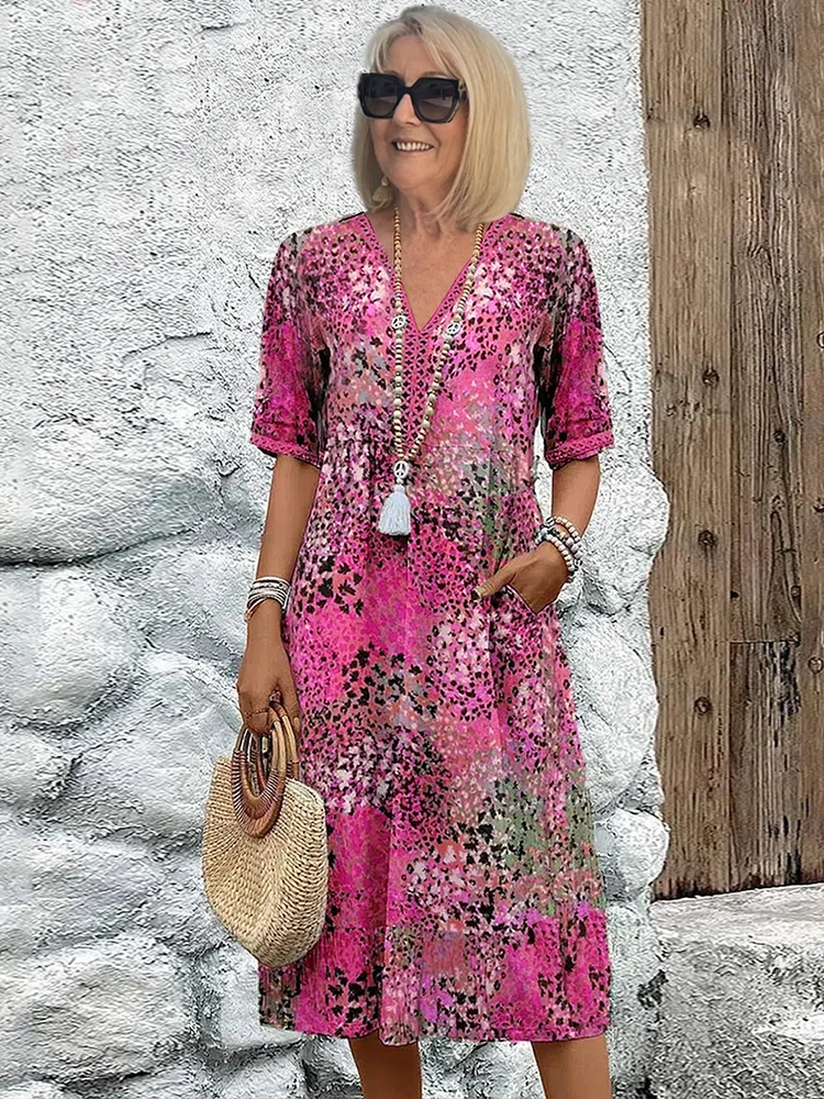 Zoe® | Bold Floral Print Dress