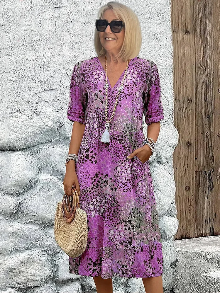 Zoe® | Bold Floral Print Dress
