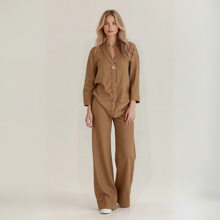 Amanda | Artisan Linen-Cotton Blend Set