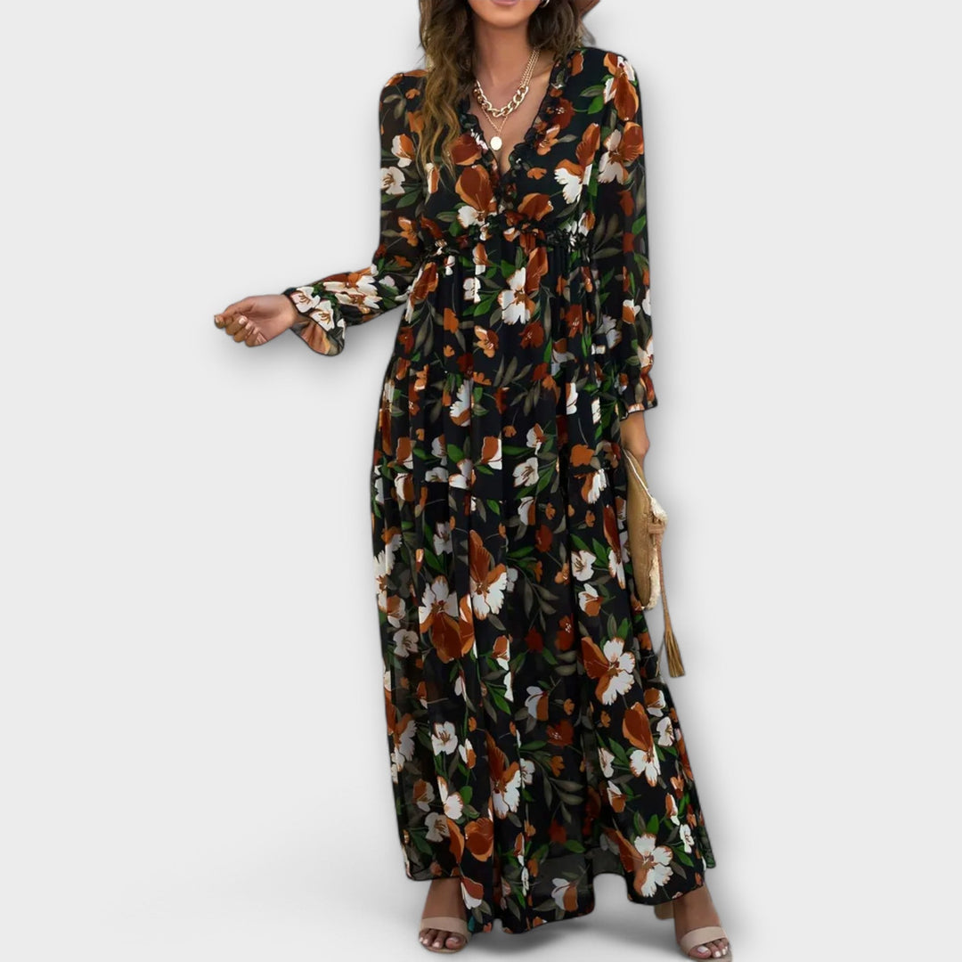 Azura – Elegant Floral Maxi Dress