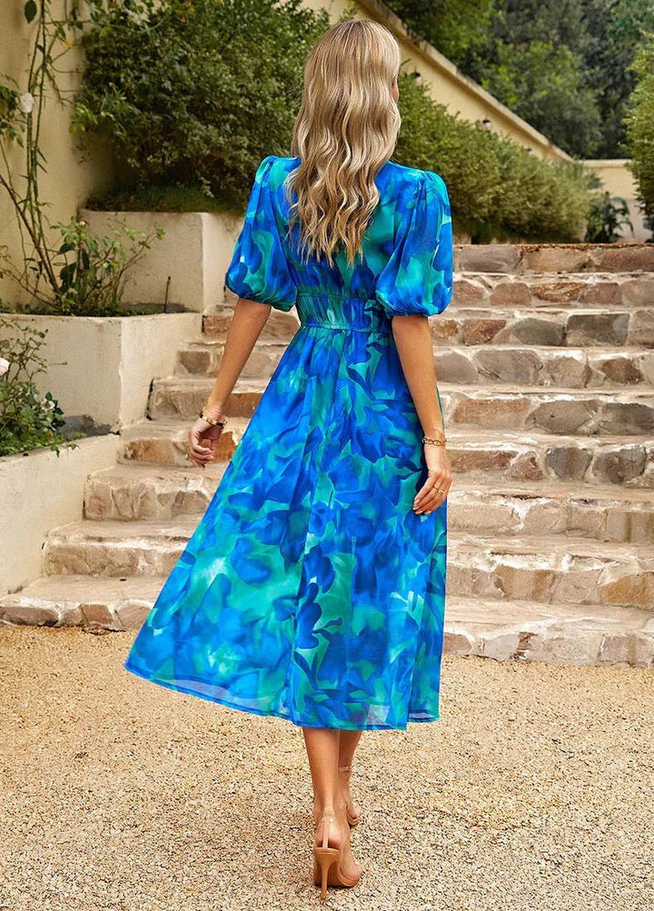Lily® | Vibrant V-Neck Dress