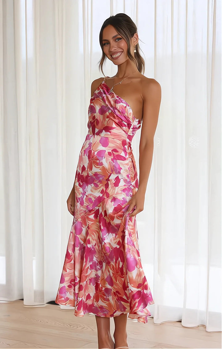 Celeste™ Floral Satin Dress