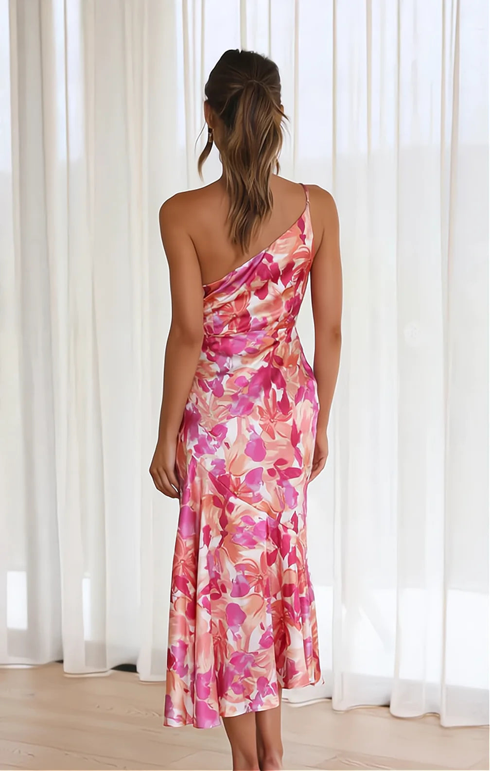 Celeste™ Floral Satin Dress