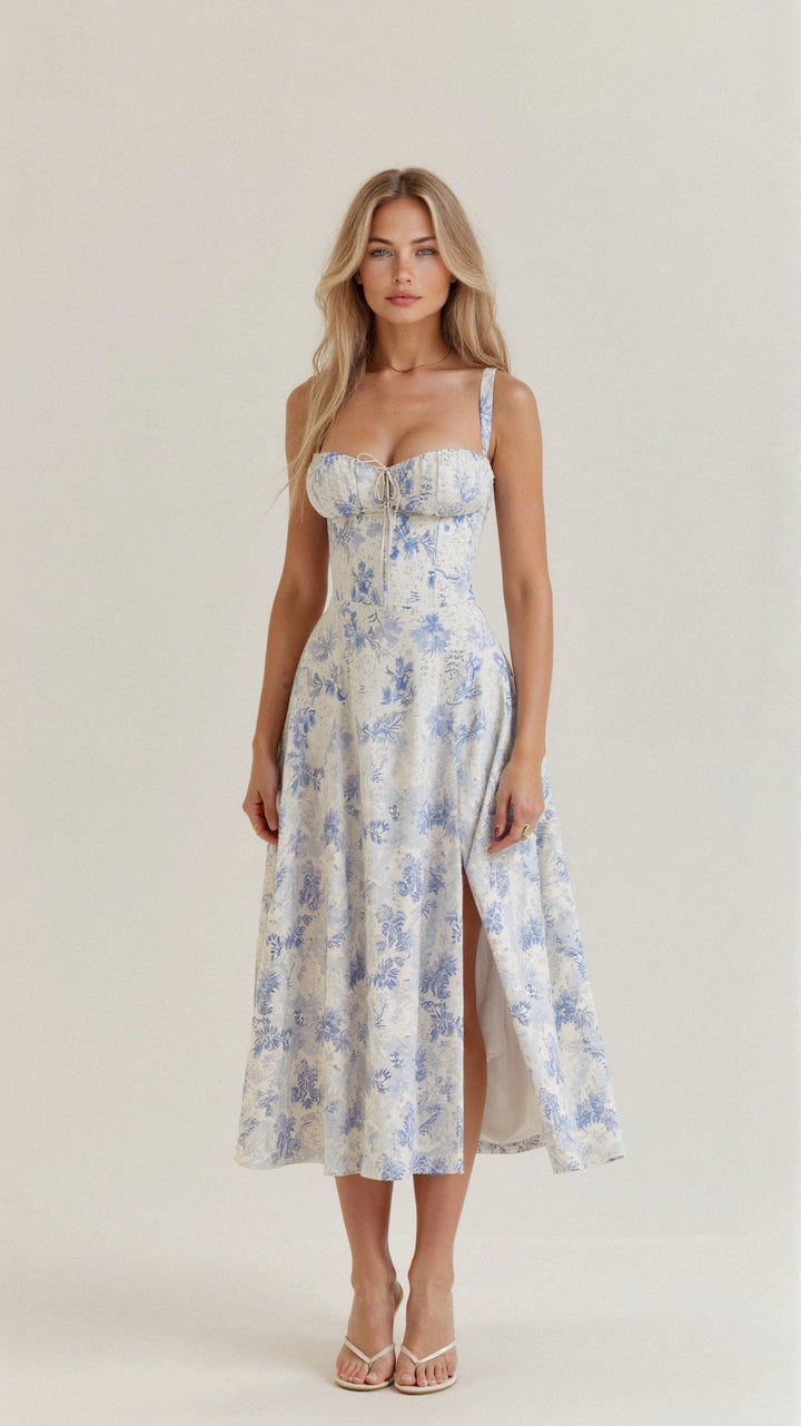 LIV | Chic Bustier Waist Dress – Effortlessly Achieve a Timeless Feminine Silhouette