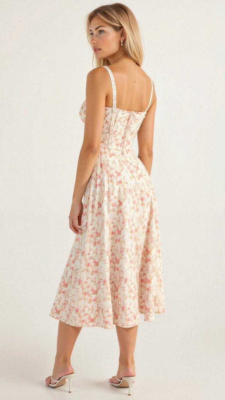 LIV | Chic Bustier Waist Dress – Effortlessly Achieve a Timeless Feminine Silhouette