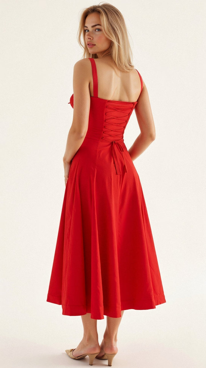 LIV | Chic Bustier Waist Dress – Effortlessly Achieve a Timeless Feminine Silhouette