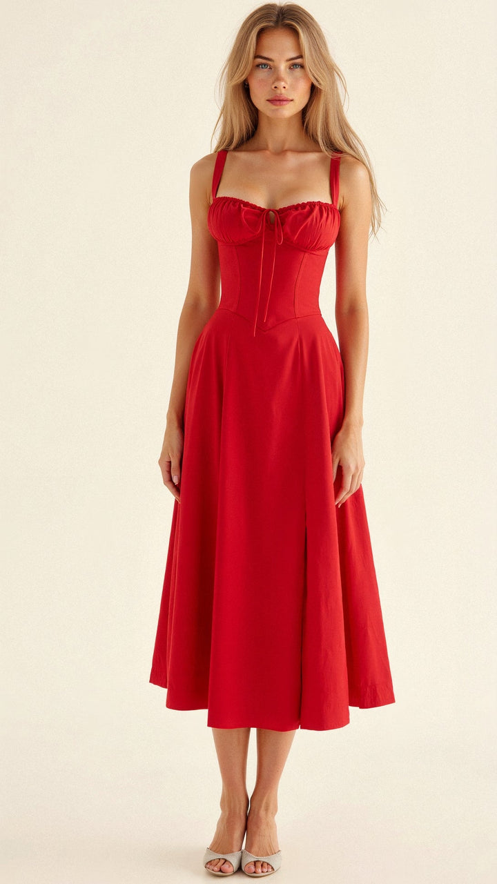 LIV | Chic Bustier Waist Dress – Effortlessly Achieve a Timeless Feminine Silhouette