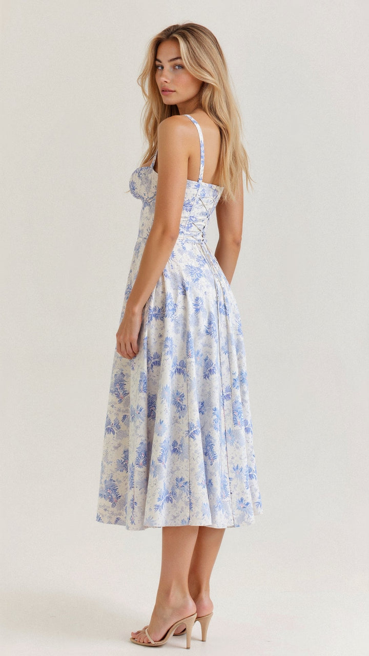 LIV | Chic Bustier Waist Dress – Effortlessly Achieve a Timeless Feminine Silhouette