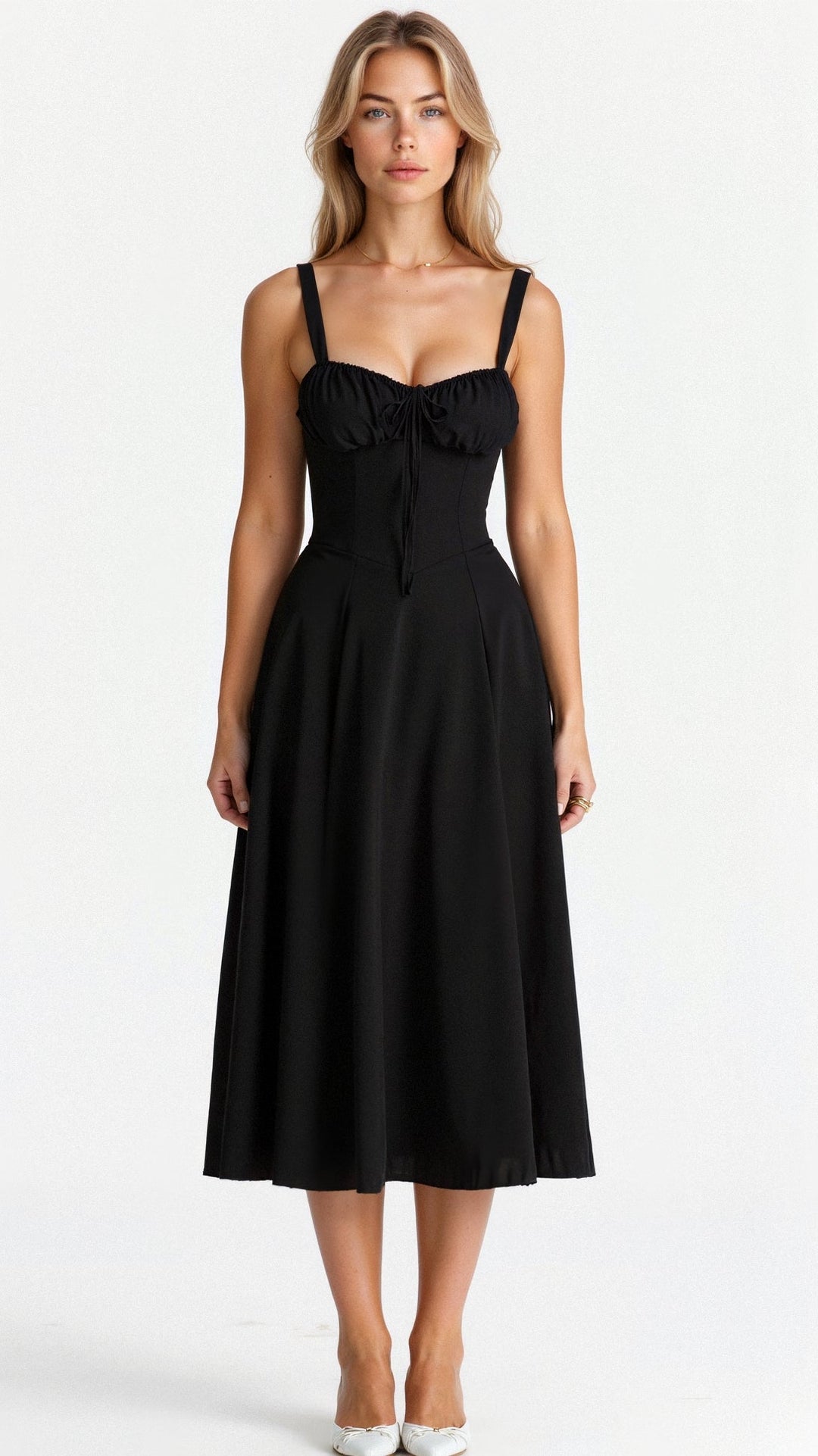 LIV | Chic Bustier Waist Dress – Effortlessly Achieve a Timeless Feminine Silhouette