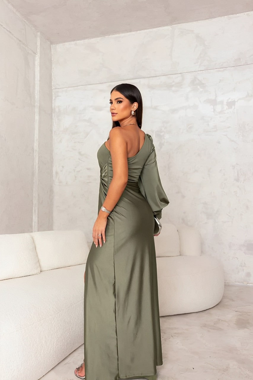 YOLINA – Chic One-Shoulder Dress